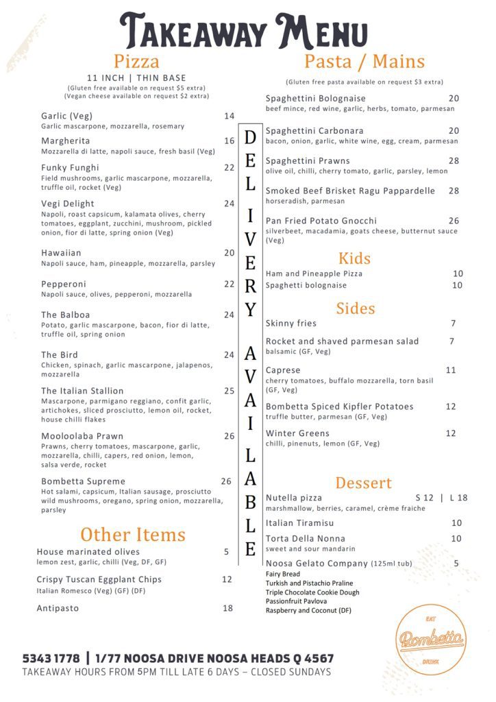 Bombetta Has Now Closed