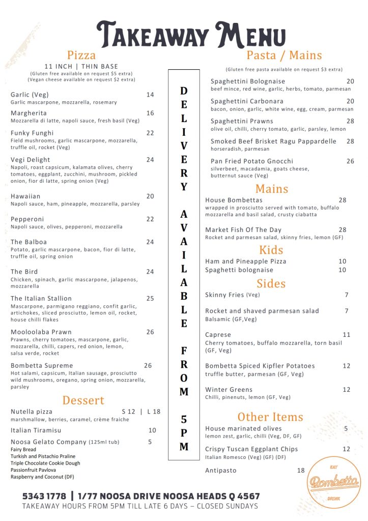 Bombetta Has Now Closed
