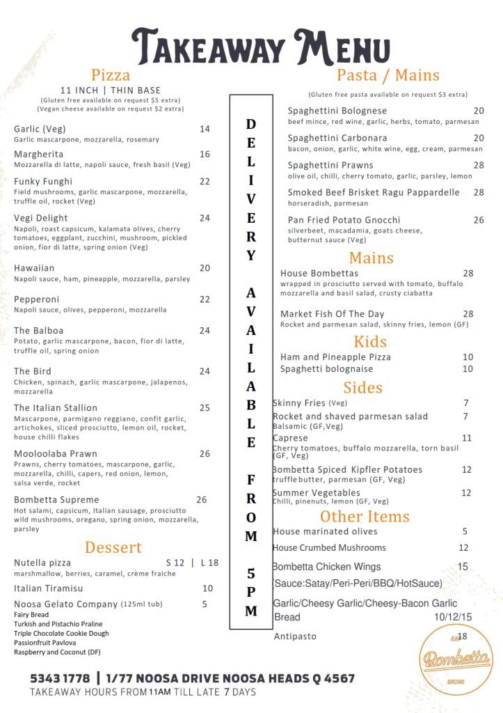 Bombetta Has Now Closed