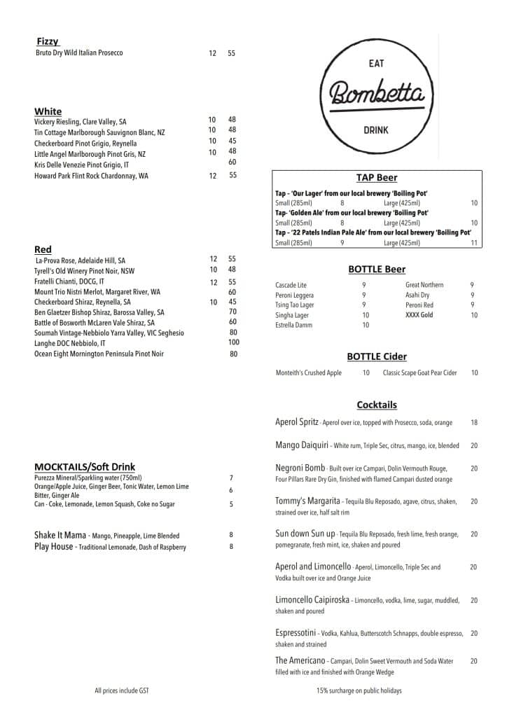 Bombetta Has Now Closed